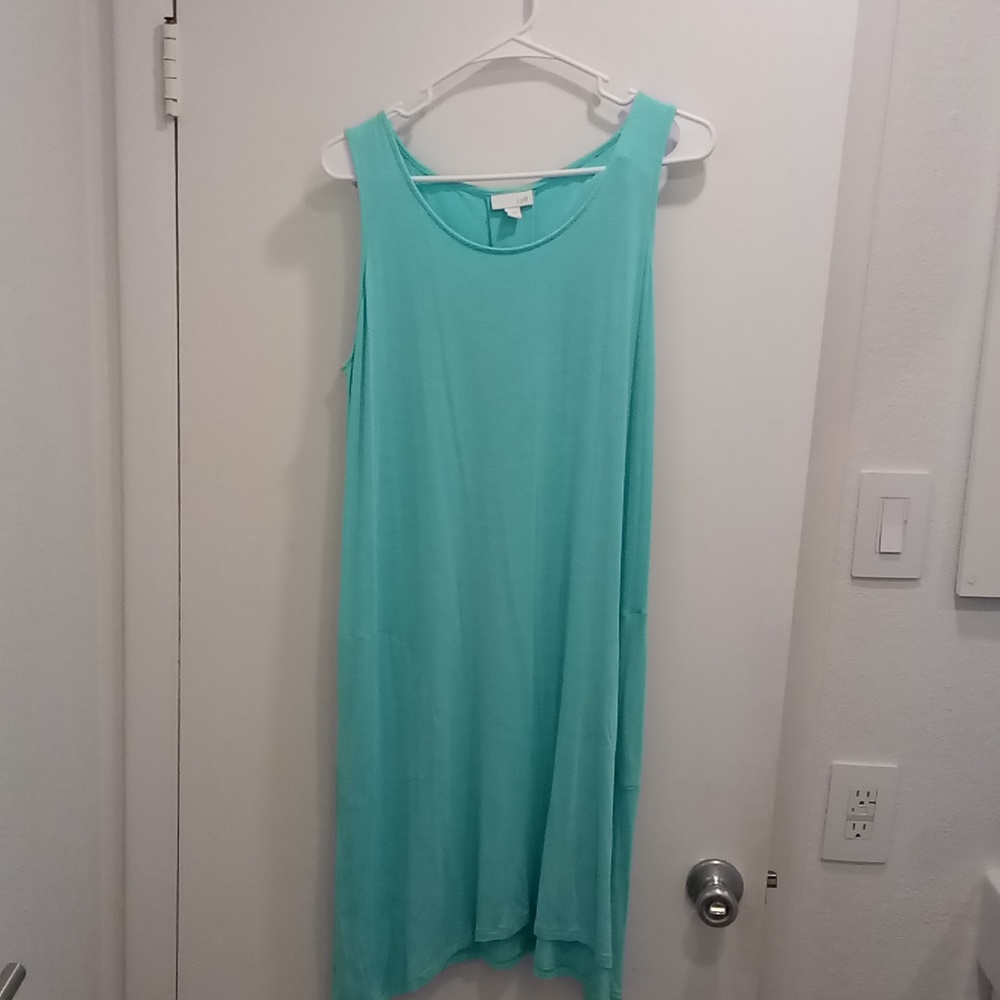 J Jill aqua dress / cover up
